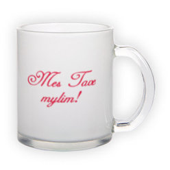 Frosted glass mug (300 ml)