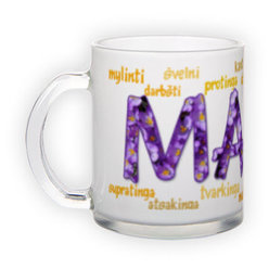 Frosted glass mug (300 ml)