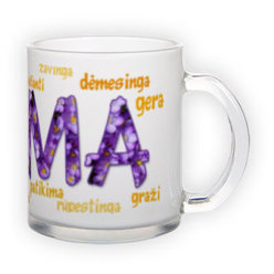 Frosted glass mug (300 ml)