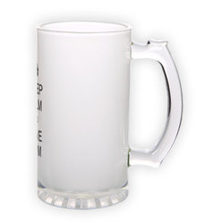 Frosted glass beer mug (500 ml)