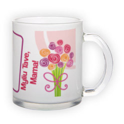 Frosted glass mug (300 ml)