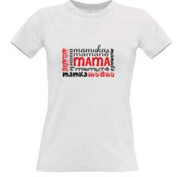 Women's T-shirt with your choice of photos, notes, white