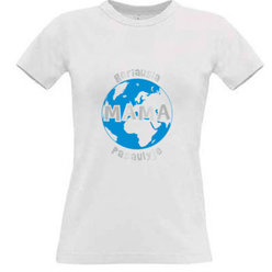 Women's T-shirt with your choice of photos, notes, white