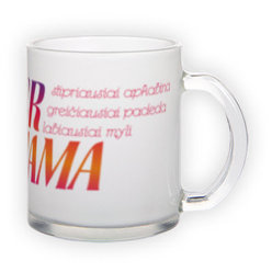 Frosted glass mug (300 ml)