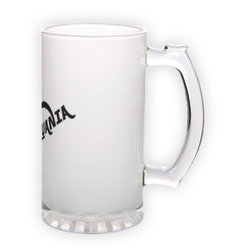 Frosted glass beer mug (500 ml)
