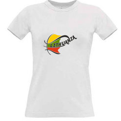 Women's T-shirt with your choice of photos, notes, white