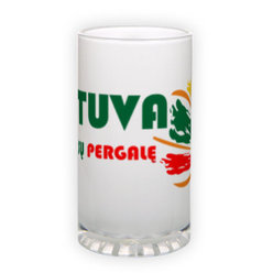 Frosted glass beer mug (500 ml)