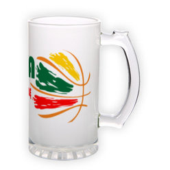 Frosted glass beer mug (500 ml)