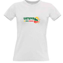 Women's T-shirt with your choice of photos, notes, white
