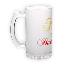 Frosted glass beer mug (500 ml)
