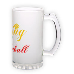Frosted glass beer mug (500 ml)
