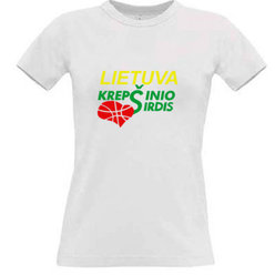 Women's T-shirt with your choice of photos, notes, white