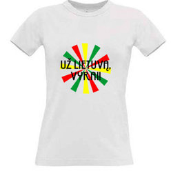 Women's T-shirt with your choice of photos, notes, white