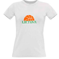 Women's T-shirt with your choice of photos, notes, white