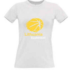 Women's T-shirt with your choice of photos, notes, white