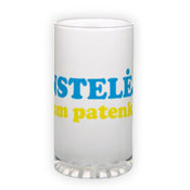 Frosted glass beer mug (500 ml)
