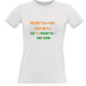 Women's T-shirt with your choice of photos, notes, white