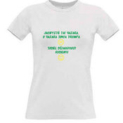 Women's T-shirt with your choice of photos, notes, white