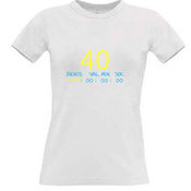 Women's T-shirt with your choice of photos, notes, white