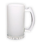 Frosted glass beer mug (500 ml)