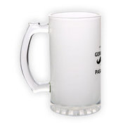 Frosted glass beer mug (500 ml)