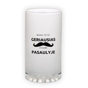 Frosted glass beer mug (500 ml)