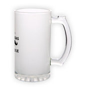 Frosted glass beer mug (500 ml)