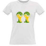 Women's T-shirt with your choice of photos, notes, white
