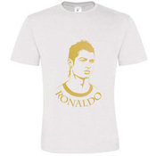 Vyriški marškinėliai su Jūsų nuotrauka, užrašu, balti