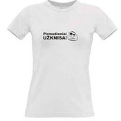 Women's T-shirt with your choice of photos, notes, white