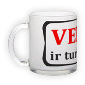 Frosted glass mug (300 ml)