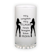 Frosted glass beer mug (500 ml)