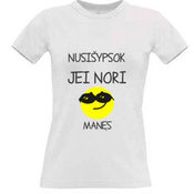 Women's T-shirt with your choice of photos, notes, white
