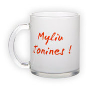 Frosted glass mug (300 ml)