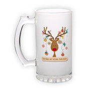 Frosted glass beer mug (500 ml)
