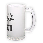 Frosted glass beer mug (500 ml)