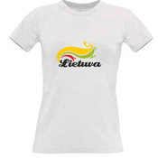 Women's T-shirt with your choice of photos, notes, white