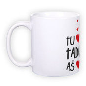 Standardne valge tass fotoga (300 ml)