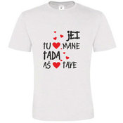 T -shirts with your photo, notes, white