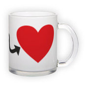 Frosted glass mug (300 ml)