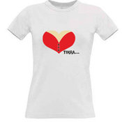 Naiste T-s&auml;rk oma valiku fotosid, m&auml;rkmeid valge