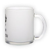 Frosted glass mug (300 ml)