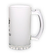 Frosted glass beer mug (500 ml)