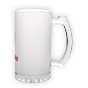 Frosted glass beer mug (500 ml)
