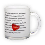 Frosted glass mug (300 ml)