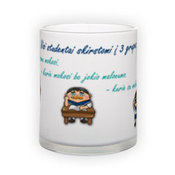 Matinio stiklo puodelis (300 ml)