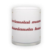 Matinio stiklo puodelis (300 ml)