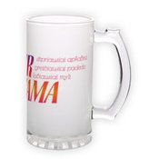 Frosted glass beer mug (500 ml)