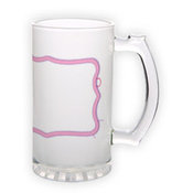 Frosted glass beer mug (500 ml)