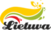 A cup with a spoon. Yellow (250 ml)